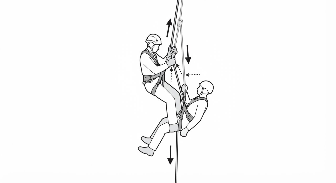 Accompanied descent rescue