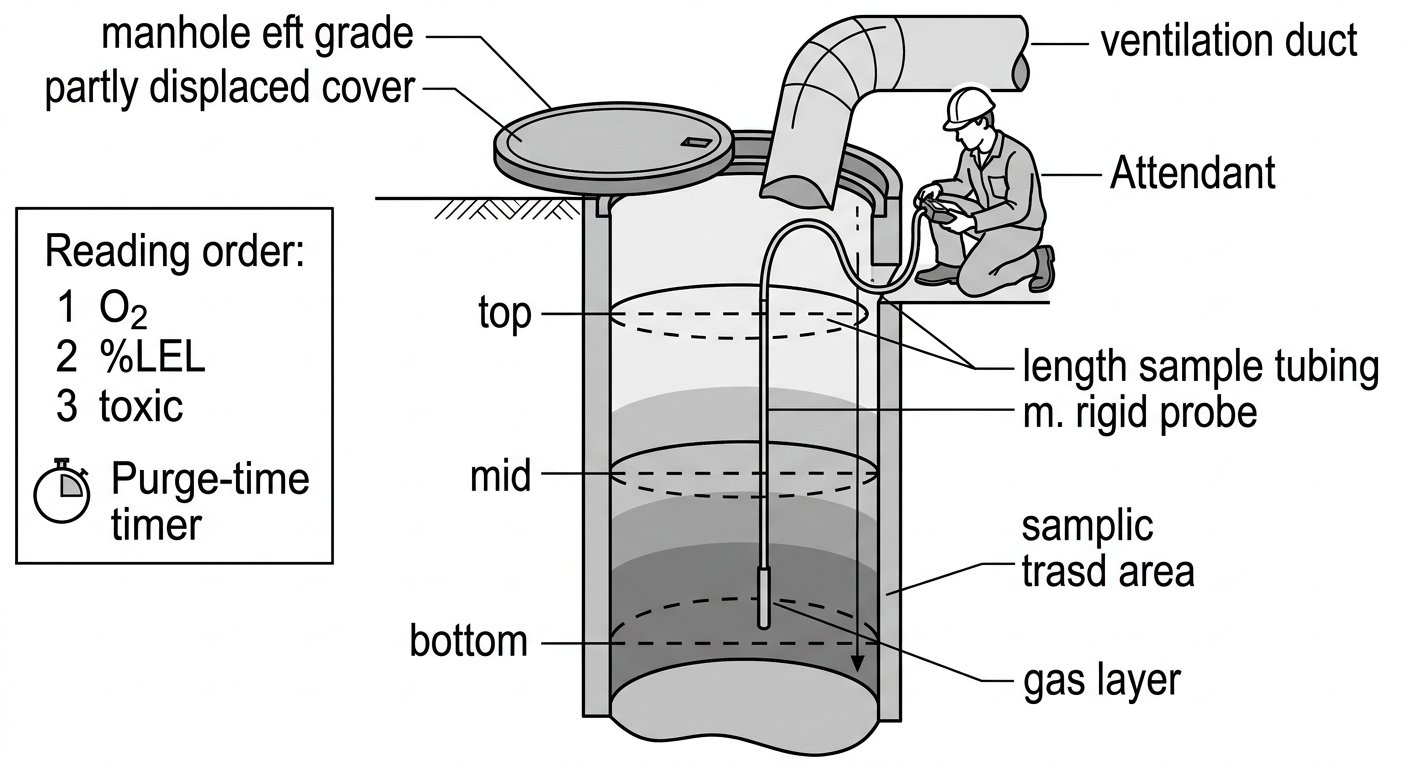 Atmospheric Testing Before Entry: Sequence, Remote Sampling and What Stops the Job