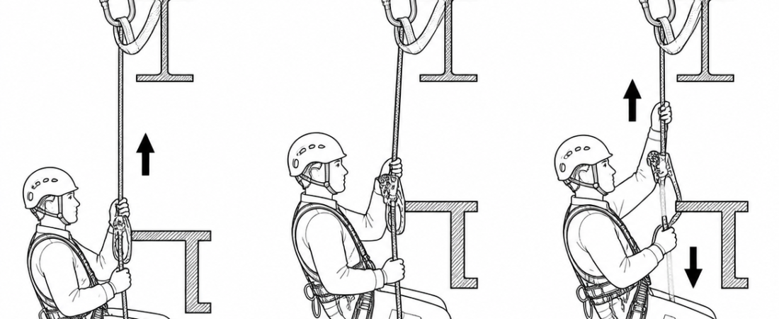 Approaching an Obstacle with a Rope Grab: How to Pass Without Breaking Attachment