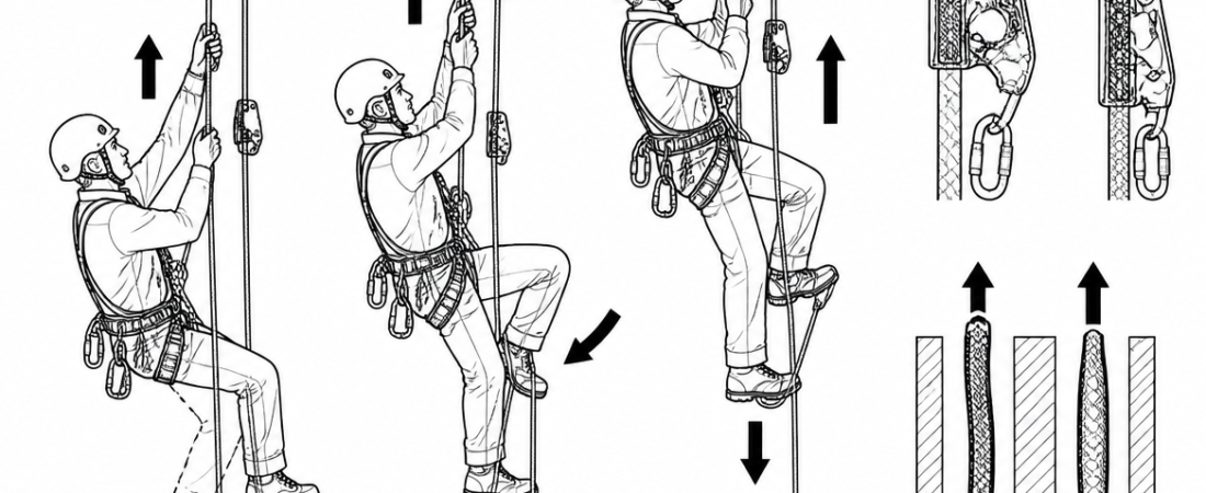 Greater Efficiency on Rope Ascents: Technique, Geometry and Equipment Set-Up