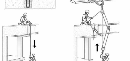 Lowering works with gravity and needs less force; raising needs pulleys, progress capture and anchors rated for the higher loads.
