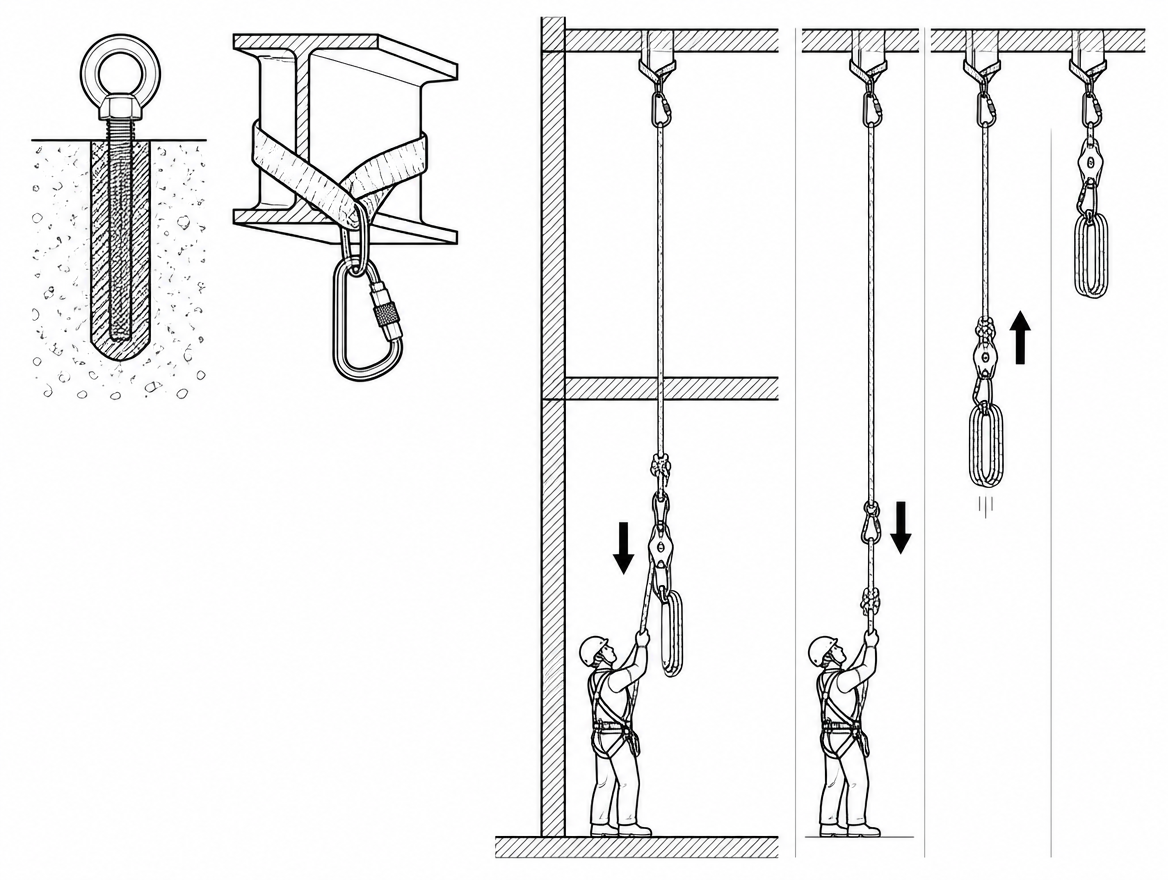 A retrievable rope is one that comes down with the team. Nobody stays at the anchor to release it, and nobody climbs back up to recover it — the rope is rigged so that a pull from 