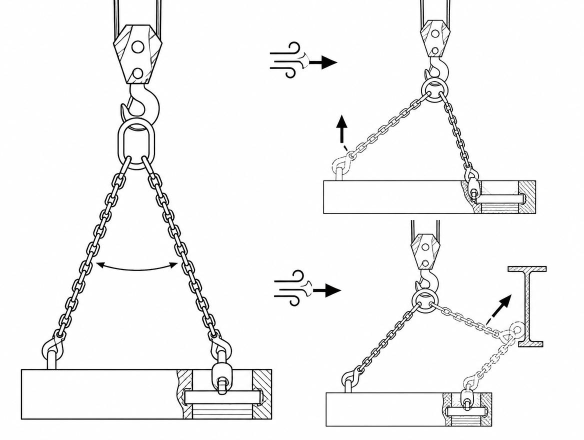 Base tension is a re-check item: wind can lift the lower line or swing the tensioning weight onto structure so it stops tensioning at all.