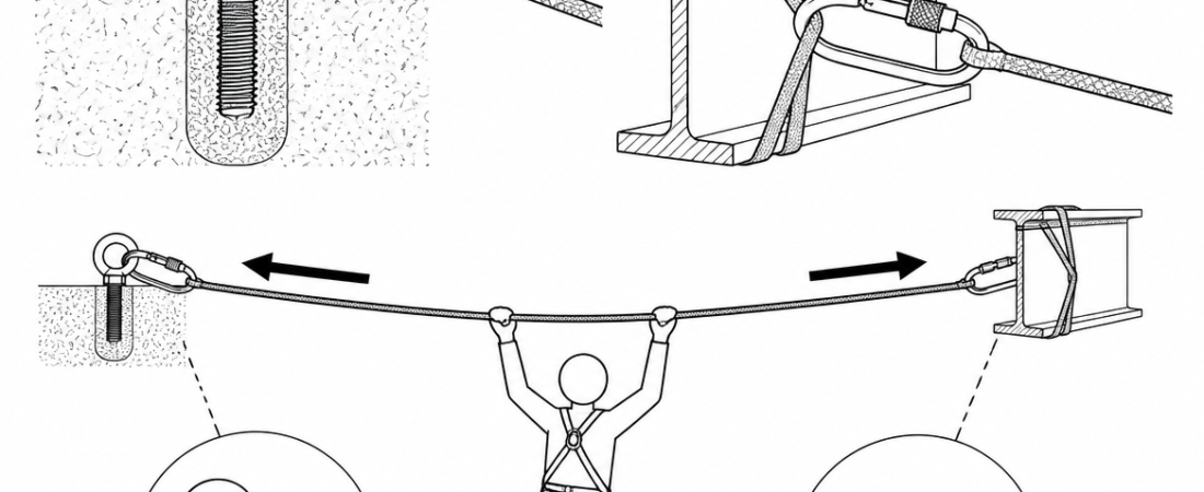 Tyrolean Tensioning: Managing Sag, Line Tension and Anchor Loads