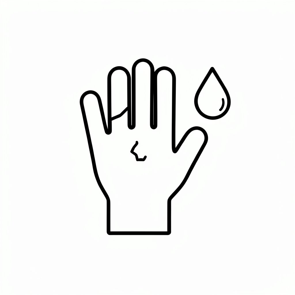 Chemical glove breakthrough icon
