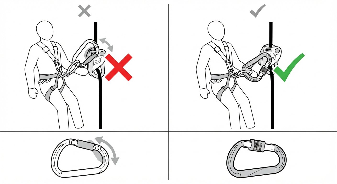 Choosing a connector for a descender