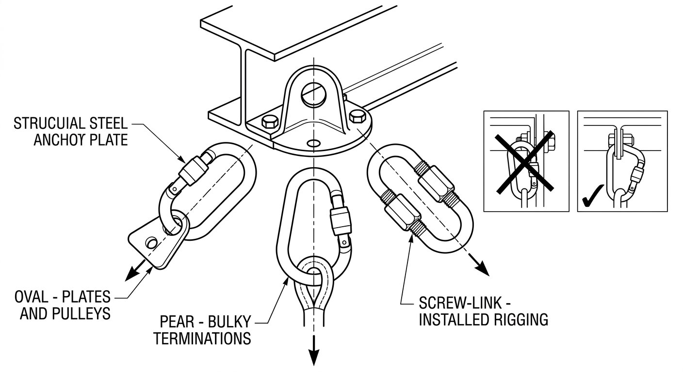 Choosing Connectors for Anchor Rigging: Shape, Closure and Correct Loading