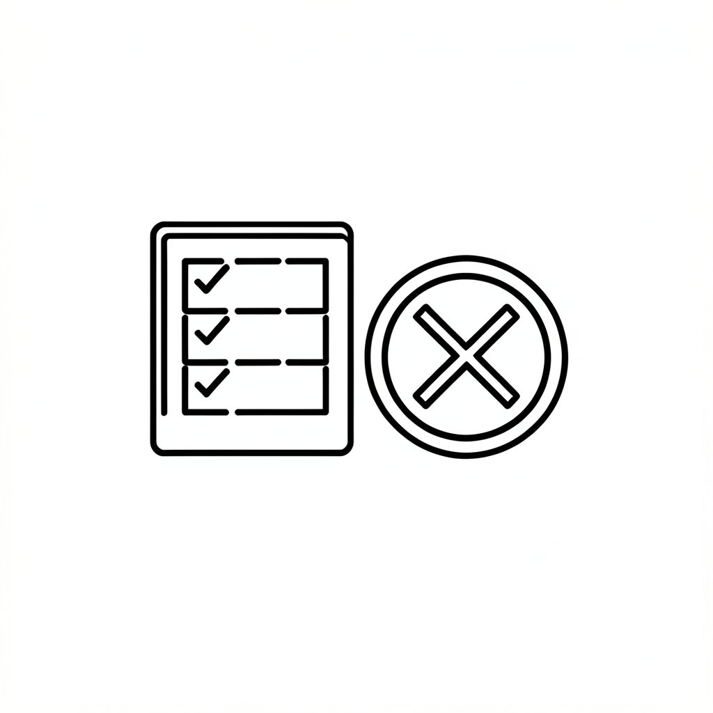Confined space entry checklist icon