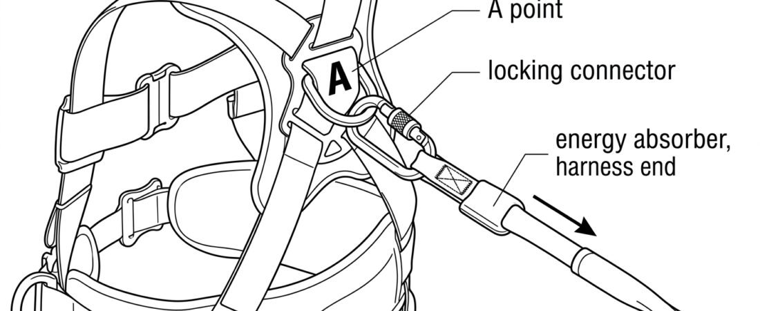 Connecting a Fall-Arrest Lanyard to the Harness