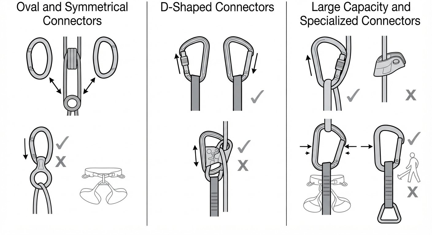 Connector shapes and where each belongs