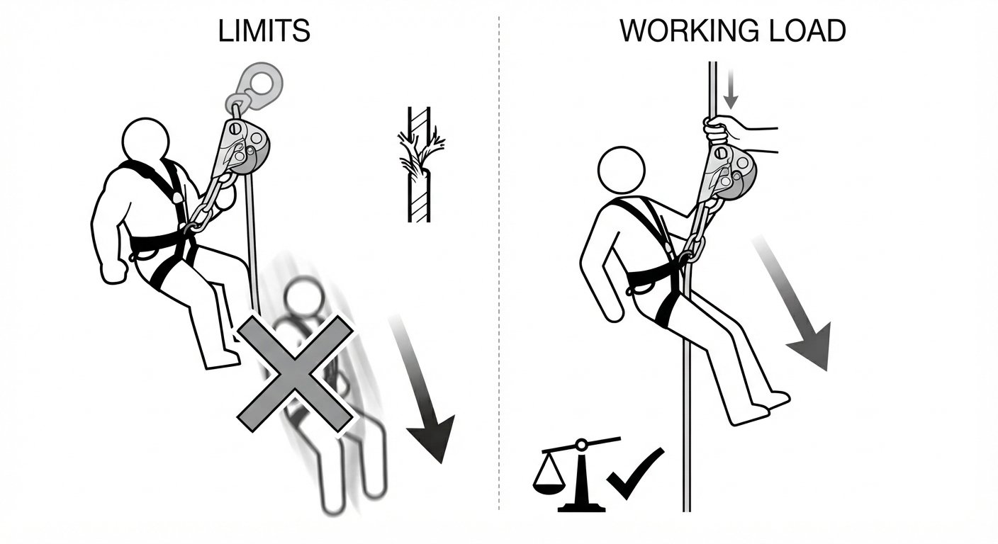 Descender specifications and working loads