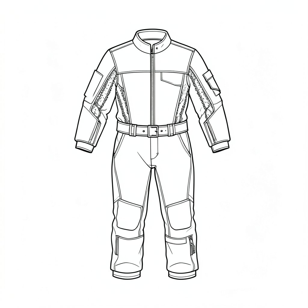 Chainsaw Protective Clothing: Selecting Chaps, Boots and Gloves to EN 381 — technical line drawing.