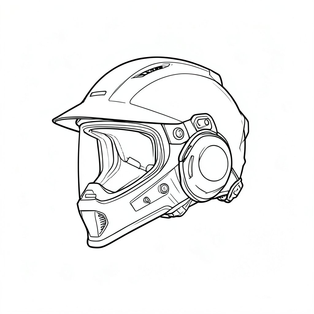 Choosing a Helmet System for Chainsaw and Grounds Work — technical line drawing.