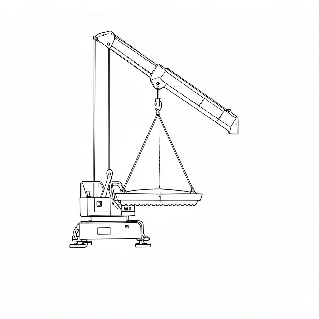 Estimating the Load and Finding the Centre of Gravity — technical line drawing.