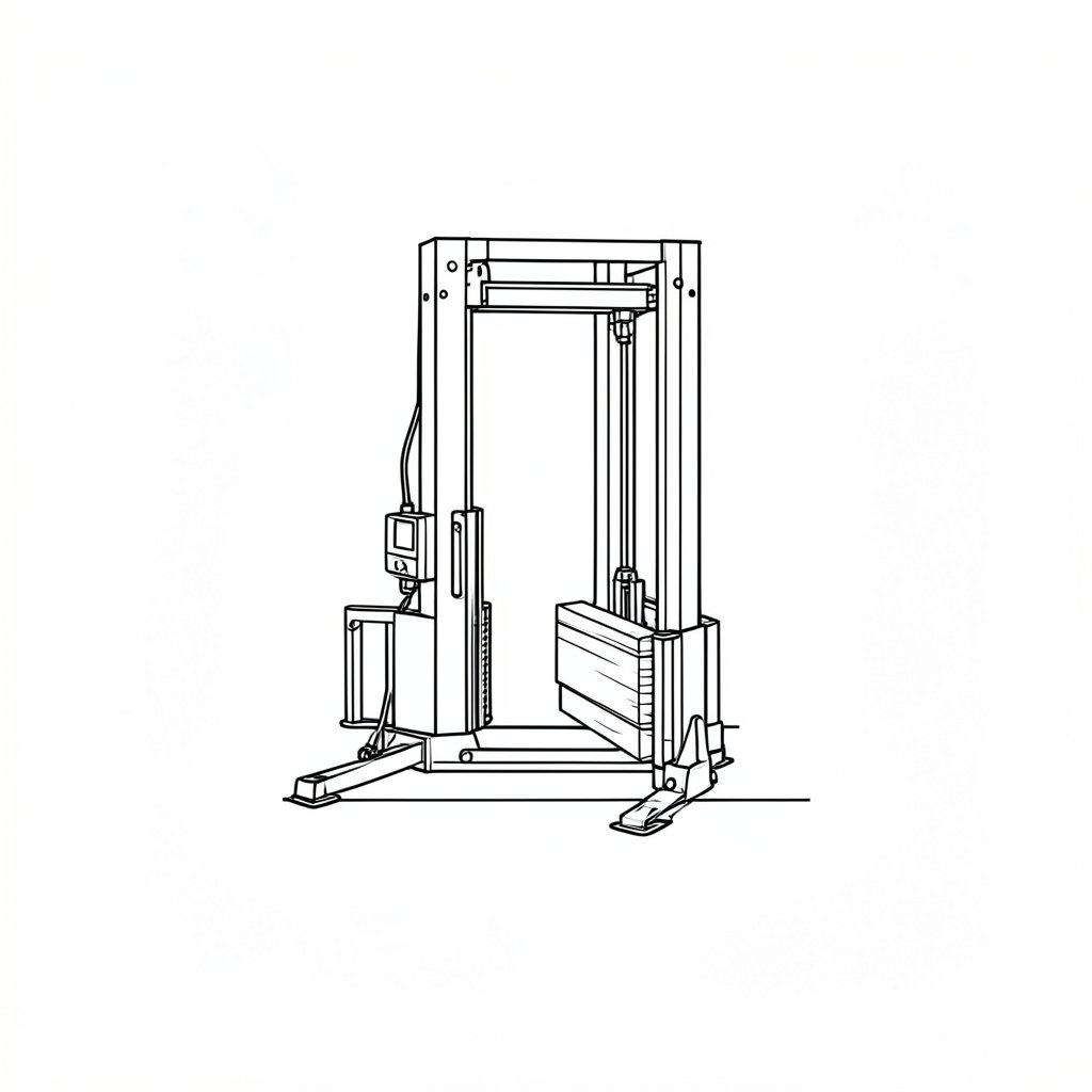 Exclusion Zones and Why Nobody Stands Under a Load — technical line drawing.