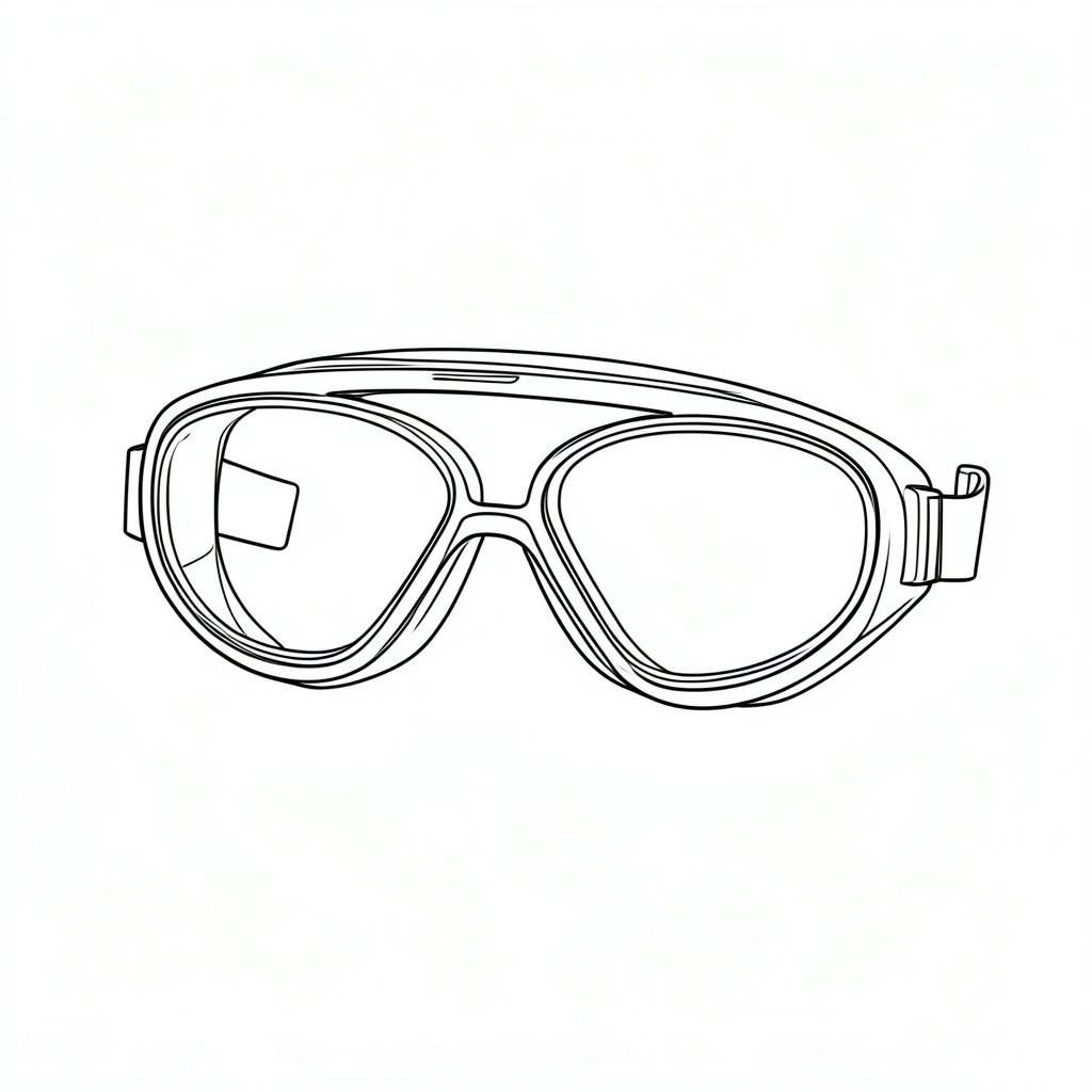 Eye Protection on a Construction Site: Impact Grades Under EN 166 — technical line drawing.