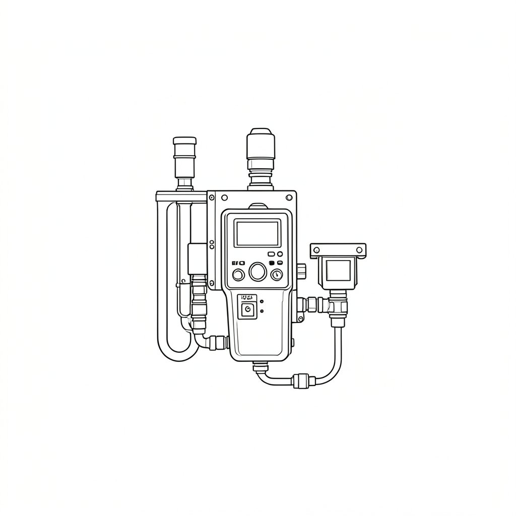 Gas Detection and Atmospheric Monitoring for Explosive Atmospheres — technical line drawing.