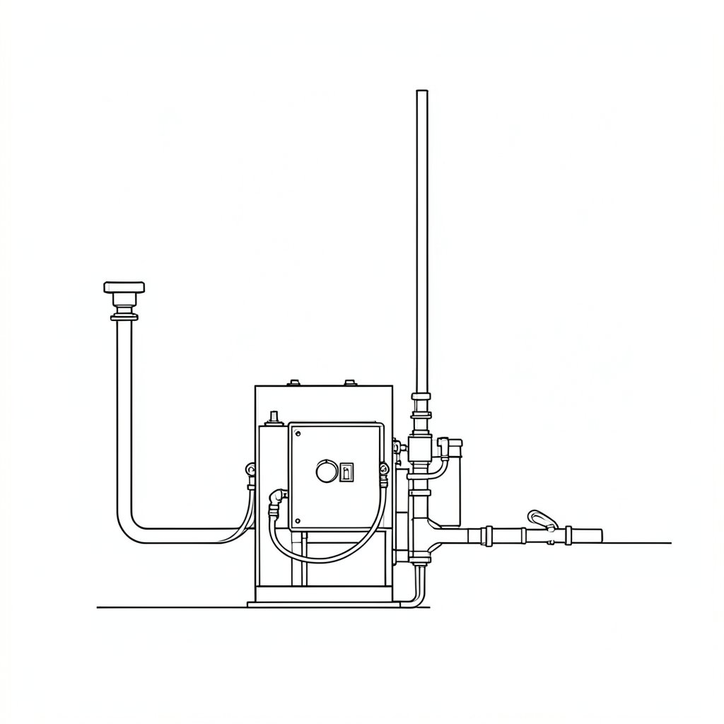Grounding and Earthing for Temporary Electrical Safety — technical line drawing.
