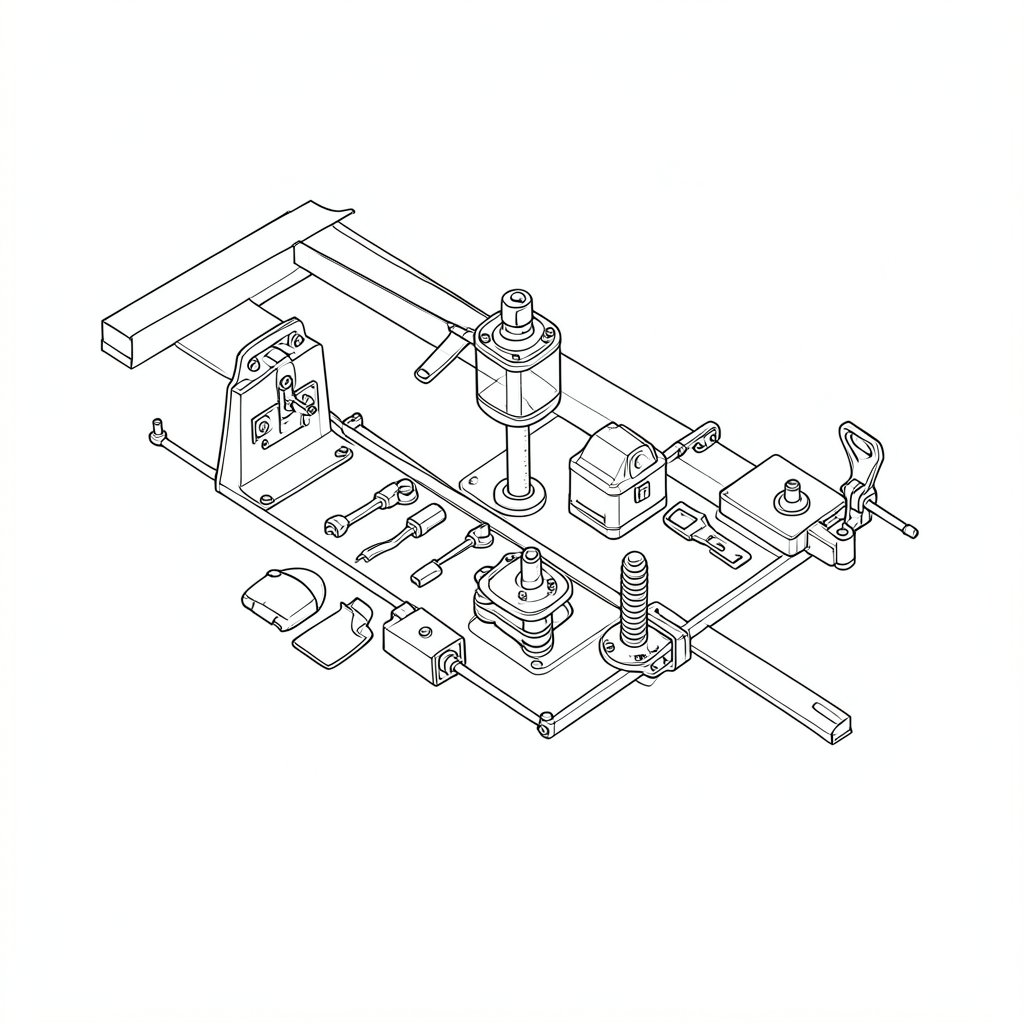 Inspecting and Maintaining Roof-Mounted Anchor Points — technical line drawing.