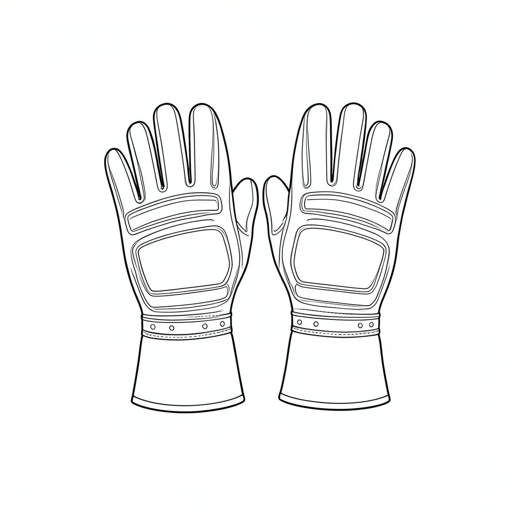 Insulating Gloves for Electrical Work: EN 60903 Classes and Voltage Ratings — technical line drawing.