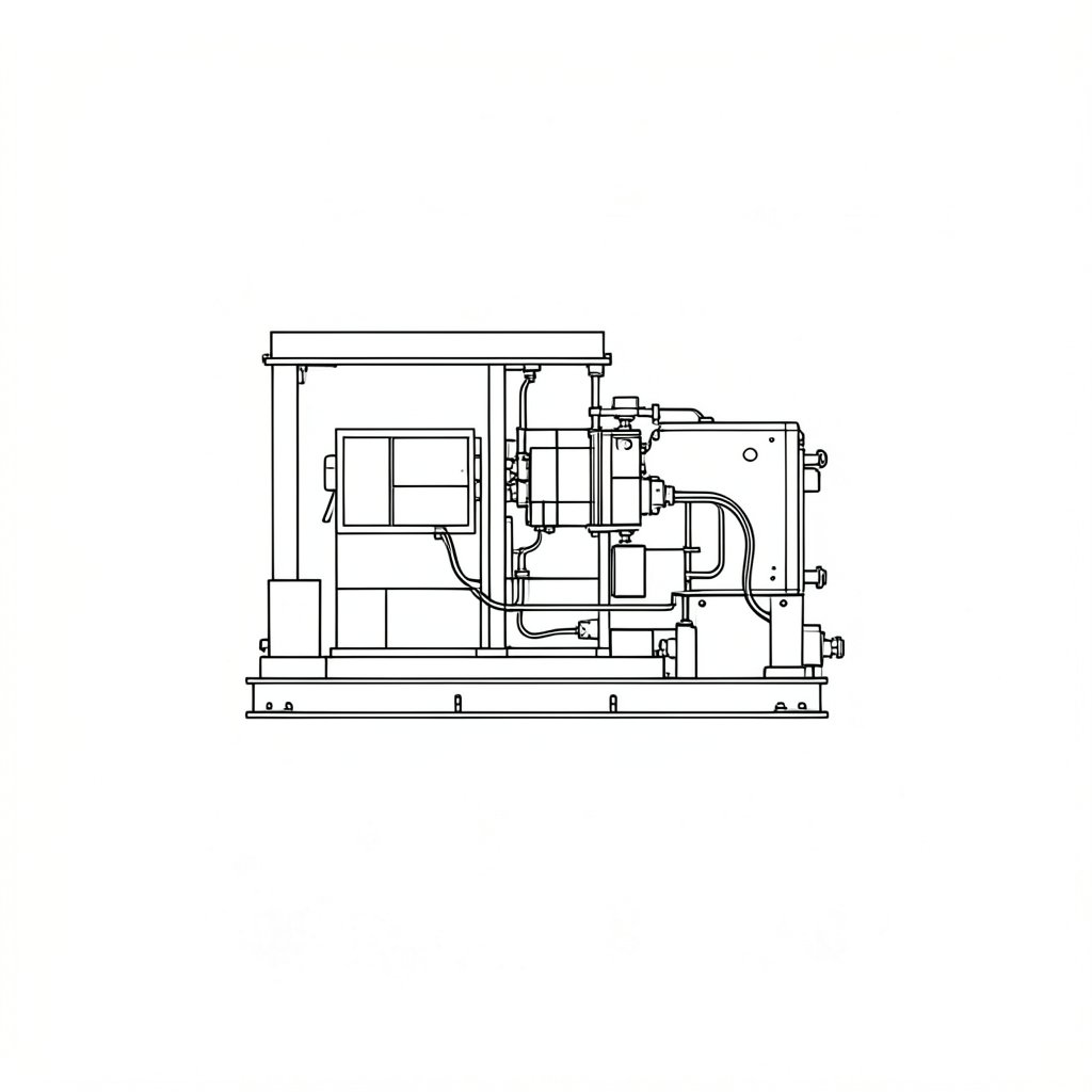 Isolating Machinery: Locking Off Every Energy Source — technical line drawing.