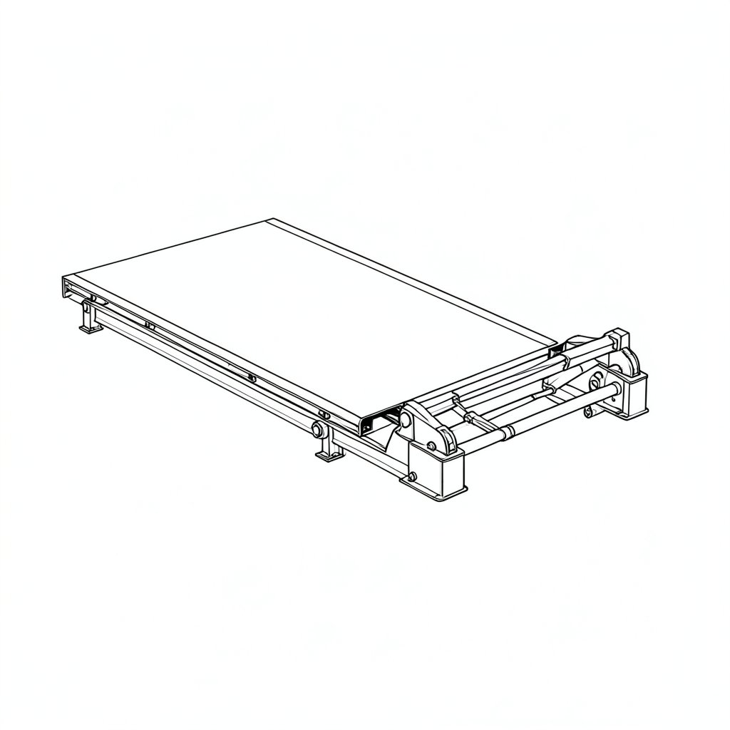 Loading Dock Safety and Vehicle Restraint Systems — technical line drawing.