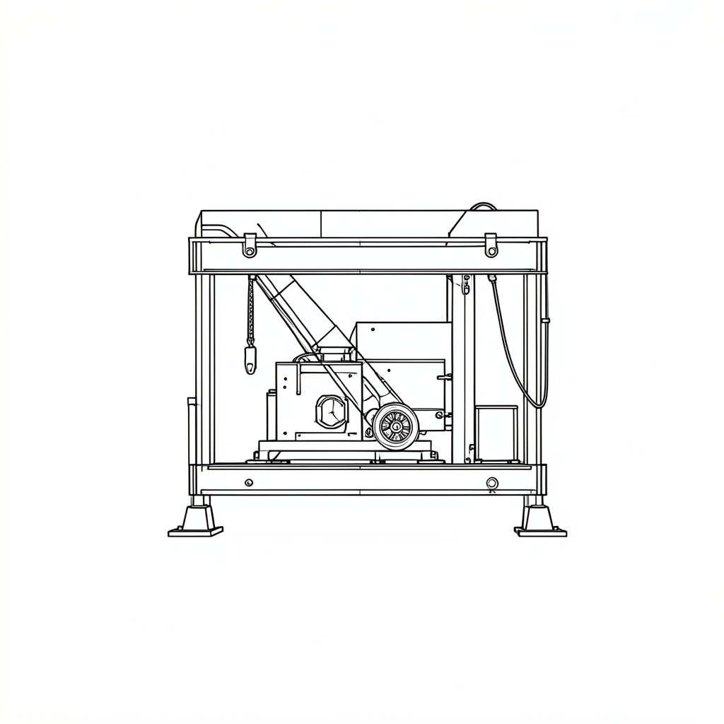 Planning a Lift: What the Lift Plan Has to Answer — technical line drawing.