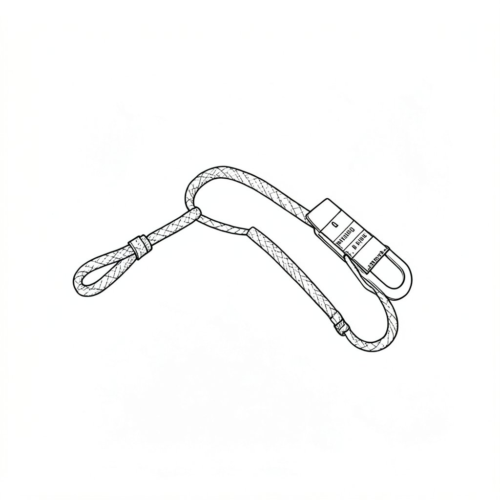 Reading a Sling Label and What the Working Load Limit Actually Means — technical line drawing.