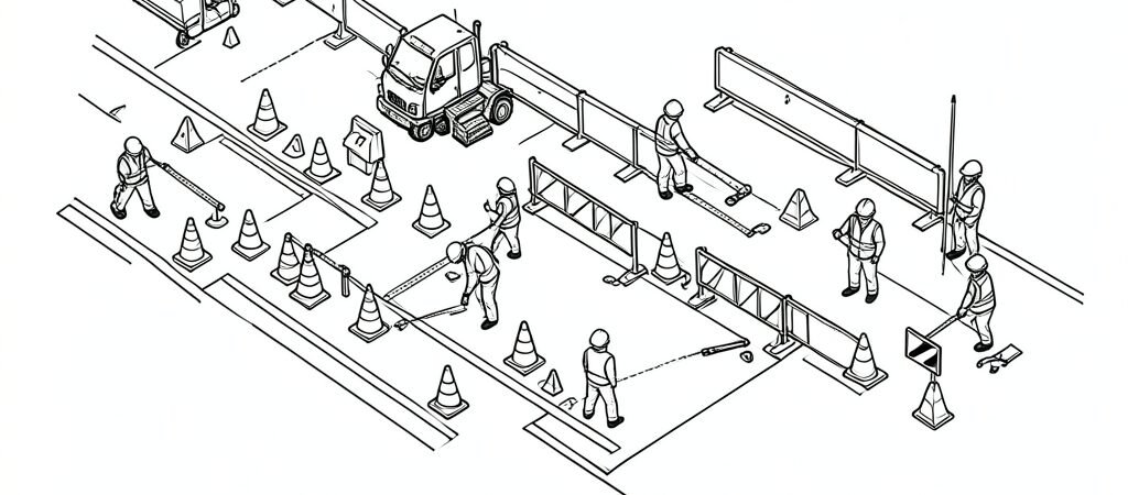 Setting Out and Taking Down a Traffic Management Layout