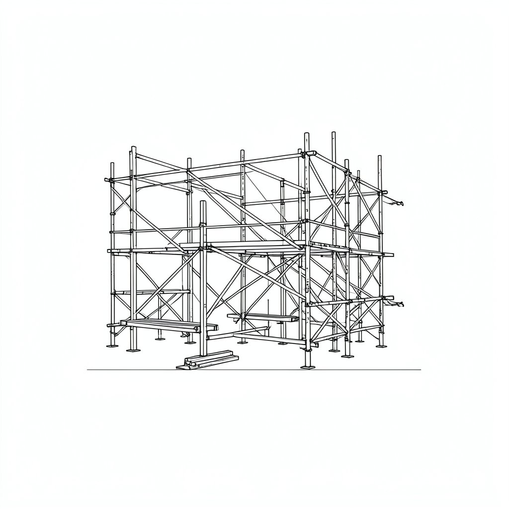 Temporary Works: What Needs a Design and an Independent Check — technical line drawing.