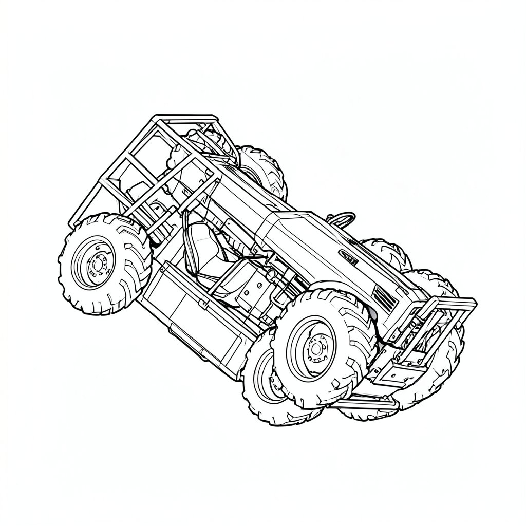 Tractor Overturn: ROPS and Seat Belts — technical line drawing.