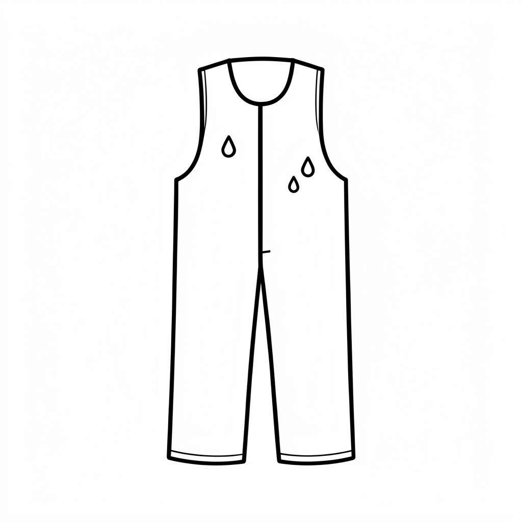 Limited chemical protection coverall icon