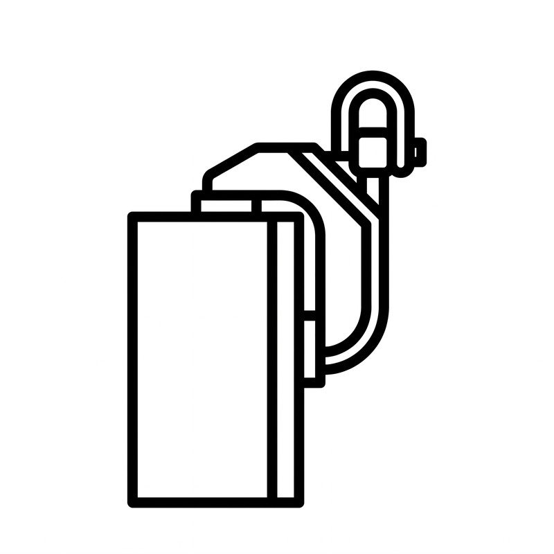 Plate clamp gripping cam inspection icon