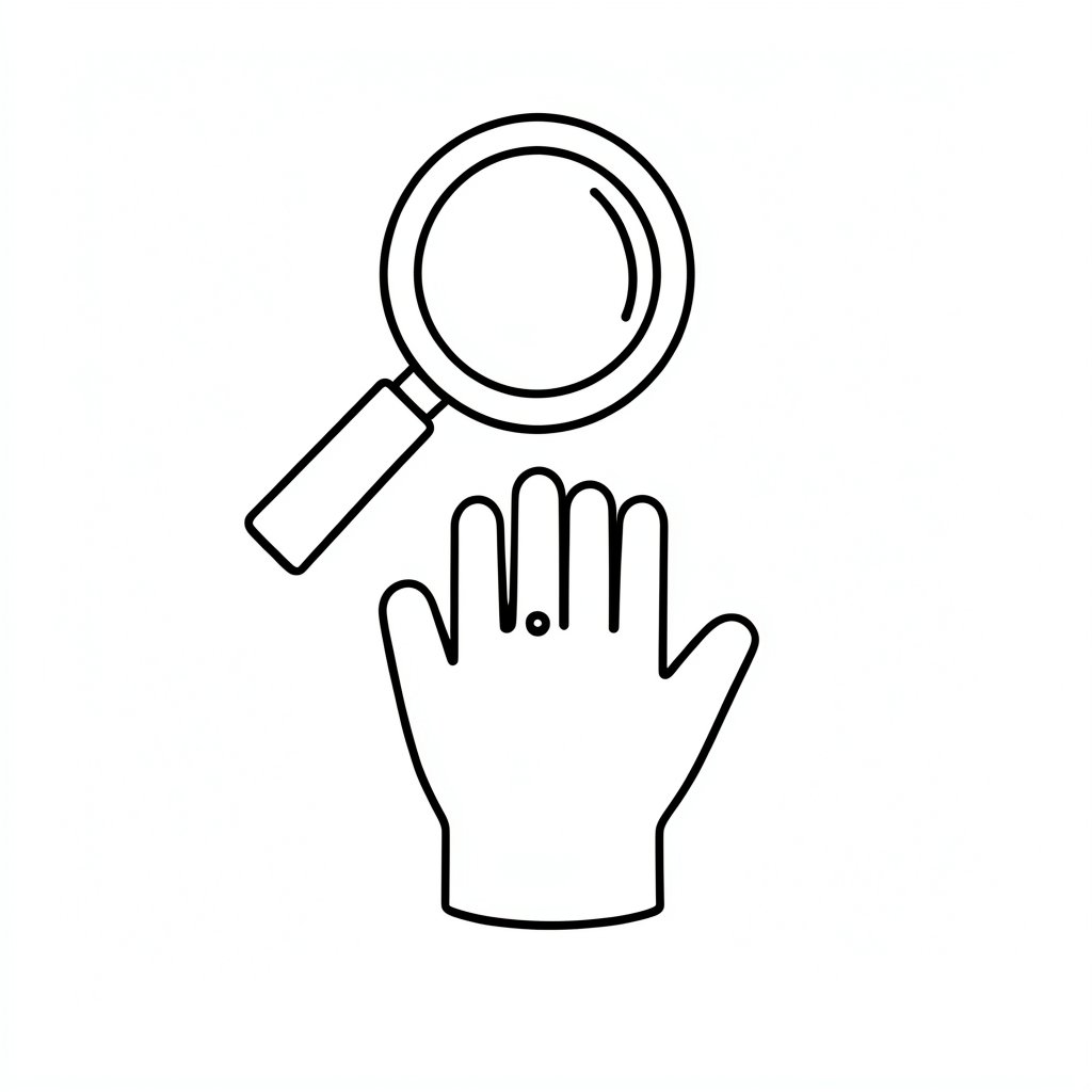 Protective glove inspection icon