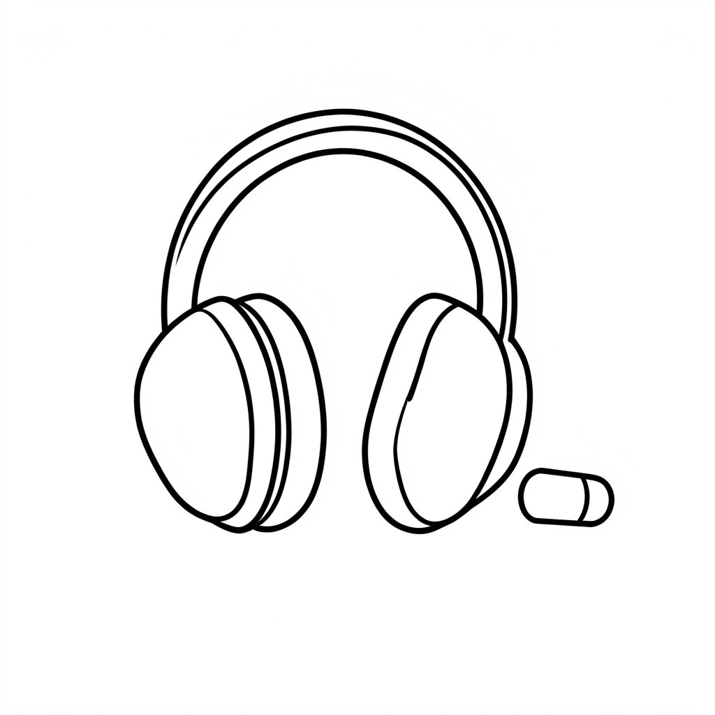 Hearing protector types icon