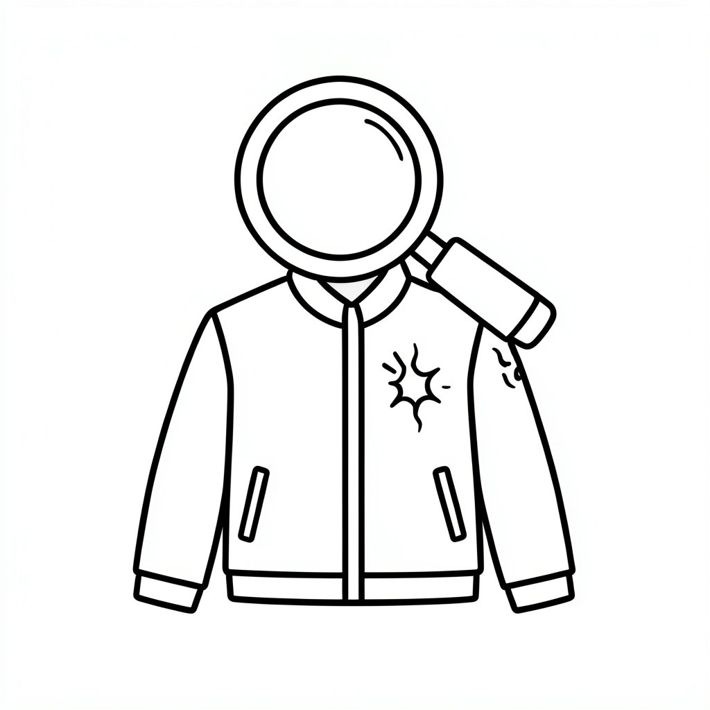 Flame-resistant clothing inspection icon