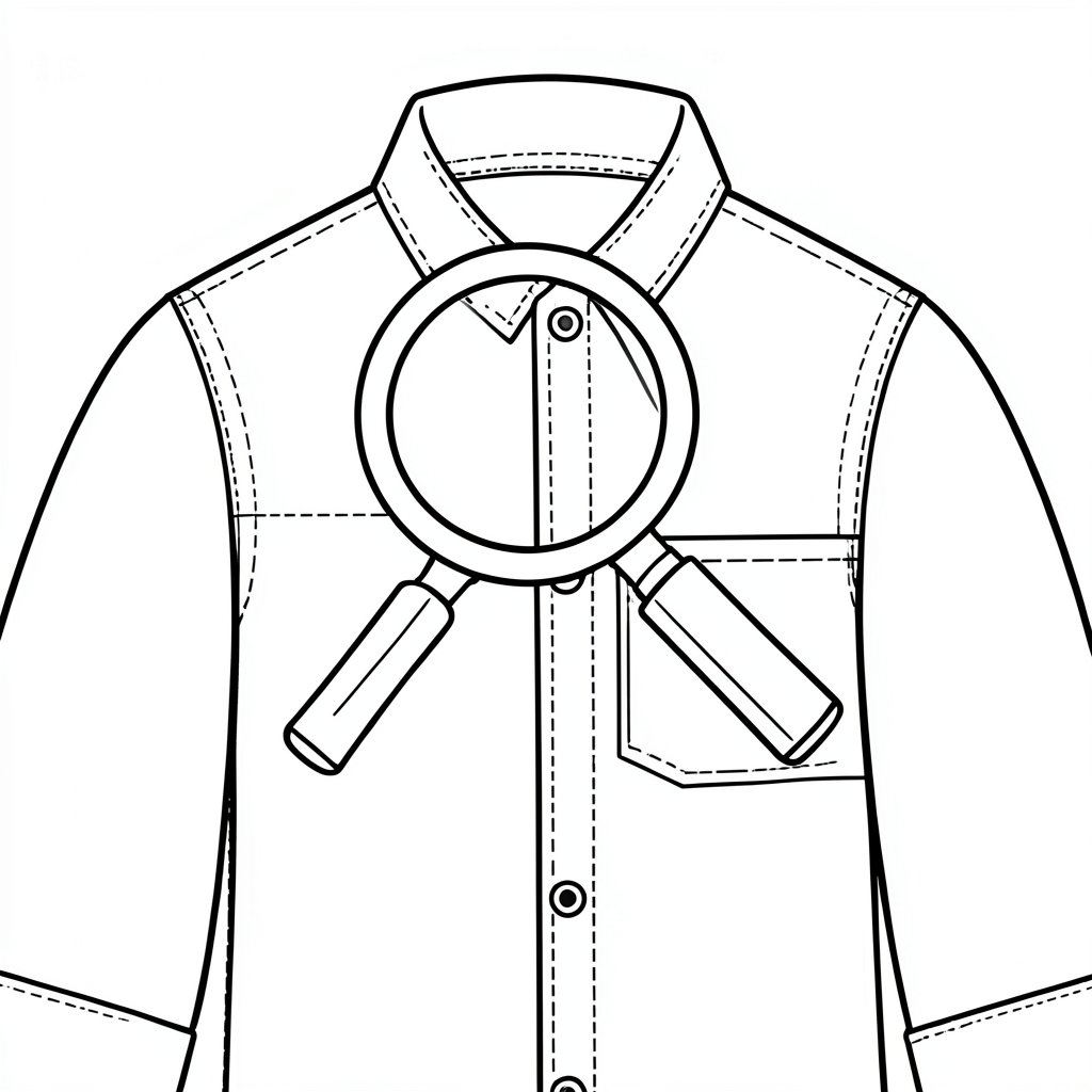 Protective clothing inspection icon