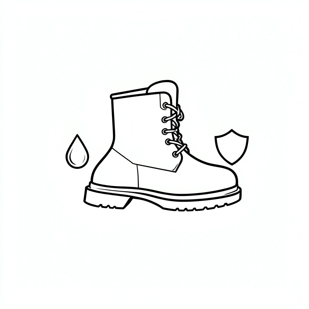Safety footwear classification symbols icon