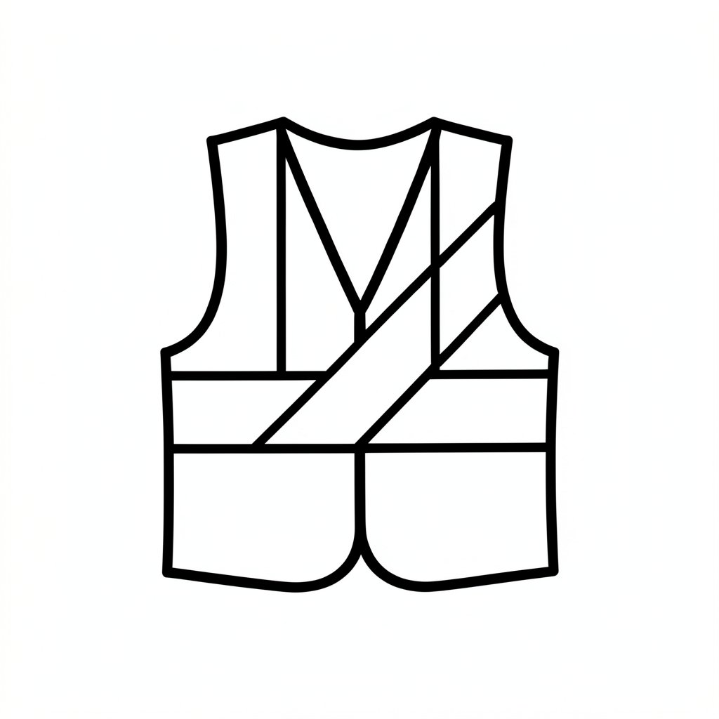 High-visibility vest icon