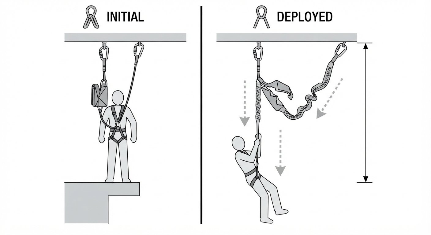 Energy absorber deployment lengths