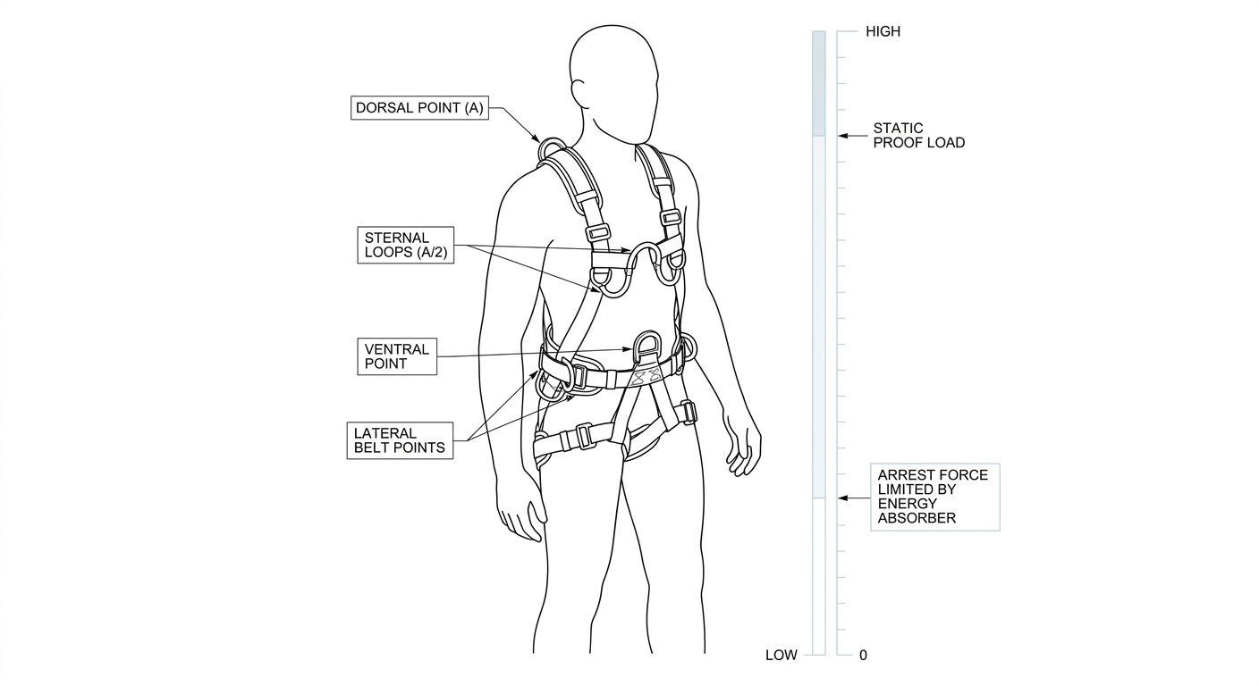 Harness Attachment Point Strength Ratings: What the Numbers Actually Cover