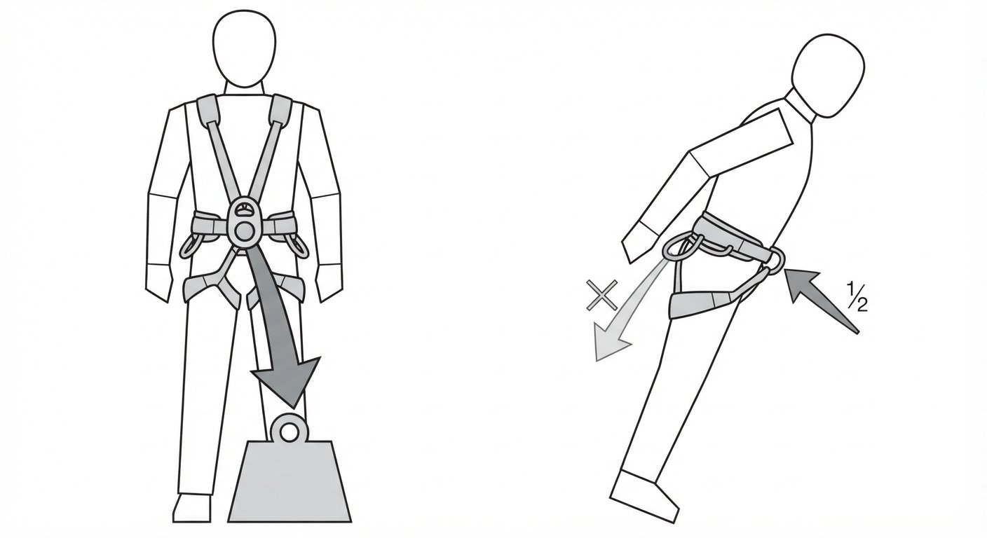 Harness attachment point strength ratings