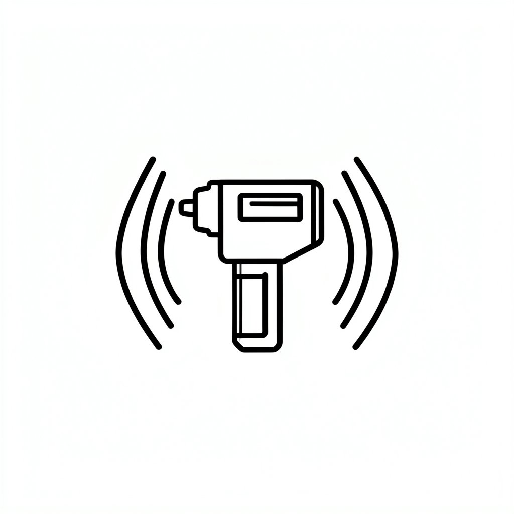 Vibrating hand tool icon