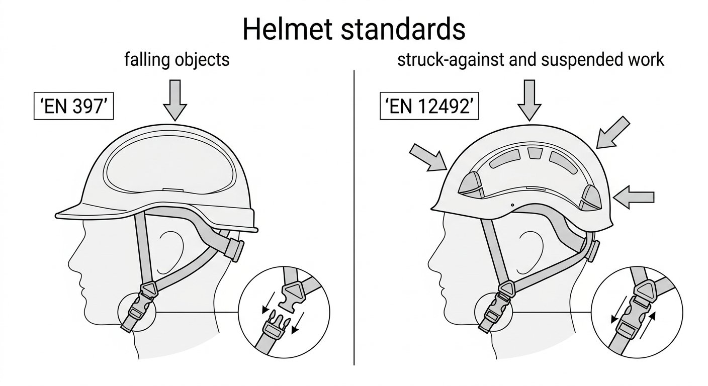 Helmet Standards: EN 397 and EN 12492