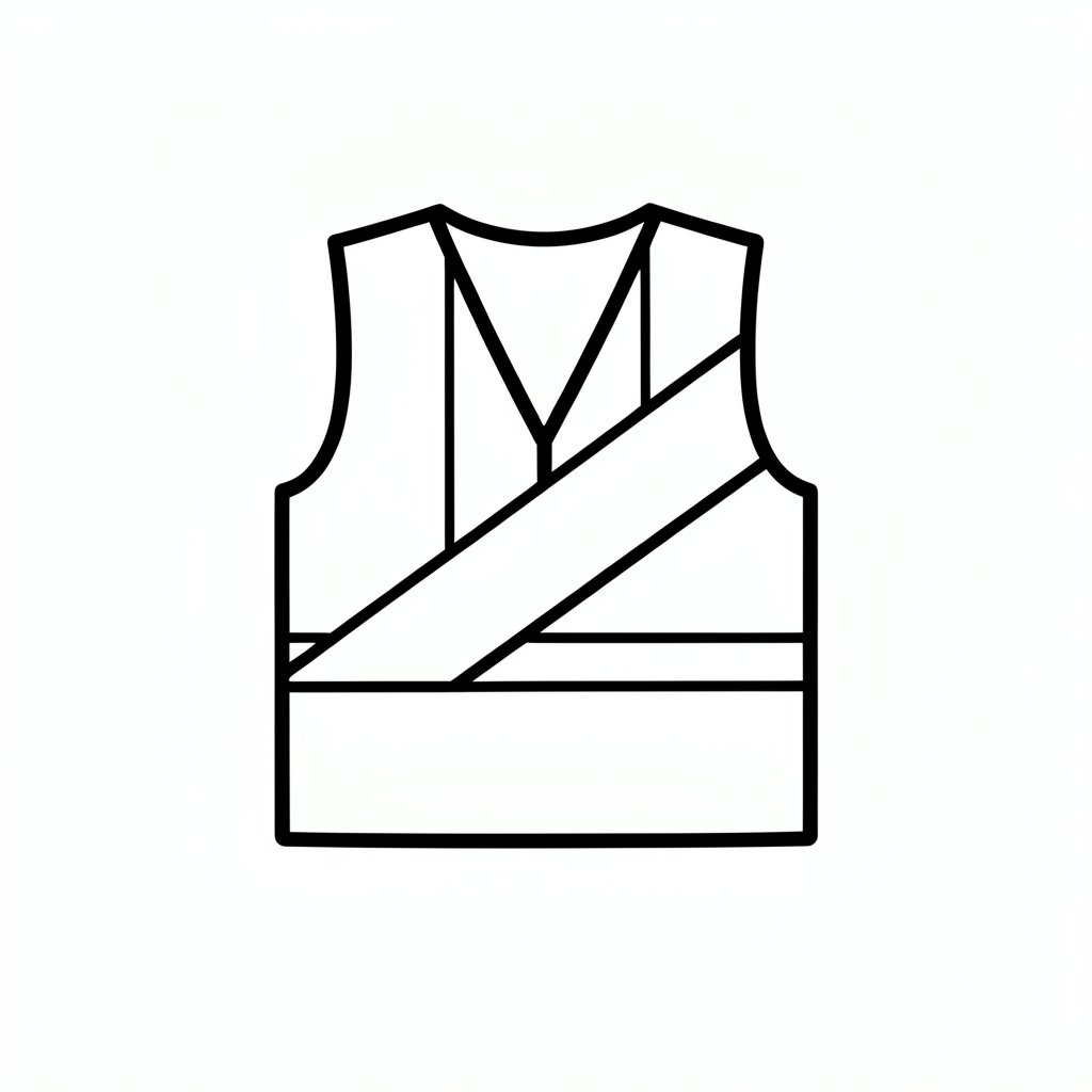 Hi-vis clothing class checker icon