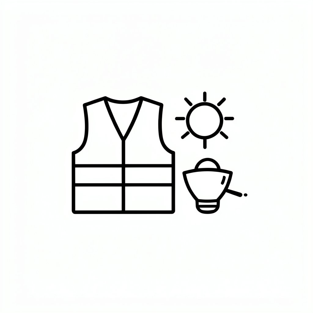 Hi-vis visibility conditions icon