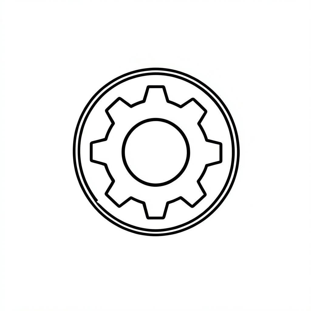 Machinery safety icon