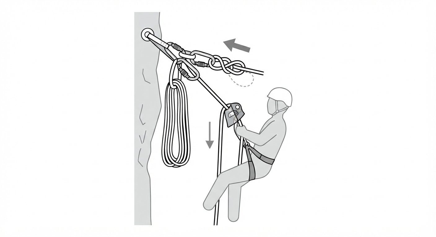 Releasable anchor with a descender