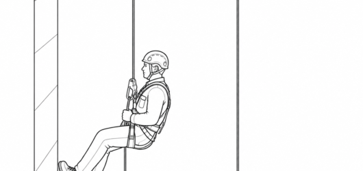 Two separately anchored ropes: the casualty stays held on one system while the other line and anchor remain available for the rescue.