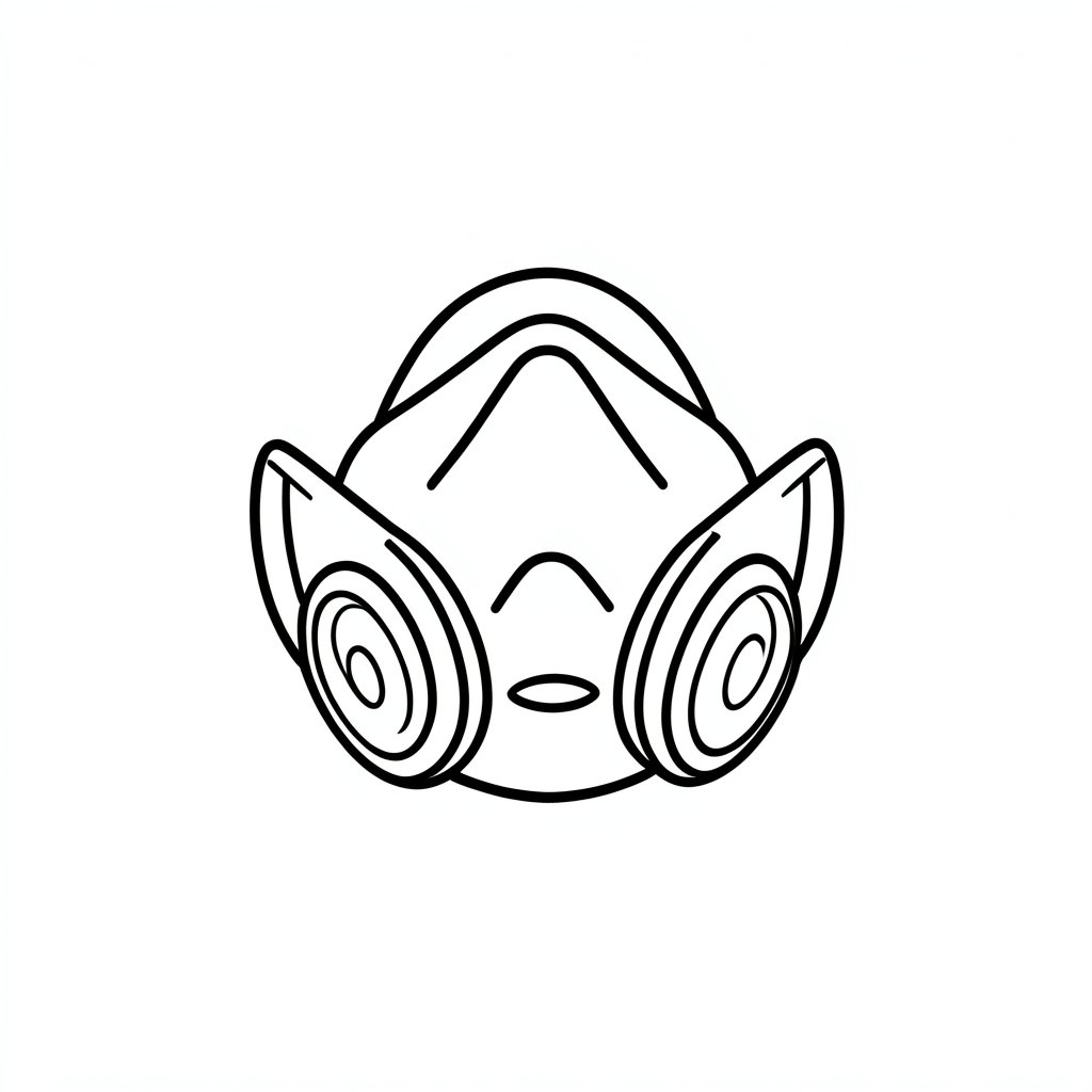 Respirator and filter selector icon